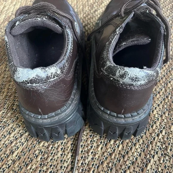 Vintage Bongo chunky brown platform oxford shoes - Picture 4 of 8